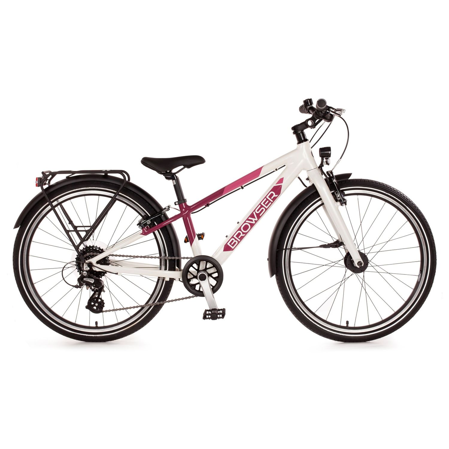 24 24" Juniorbike "BROWSER", brombeere /weiß