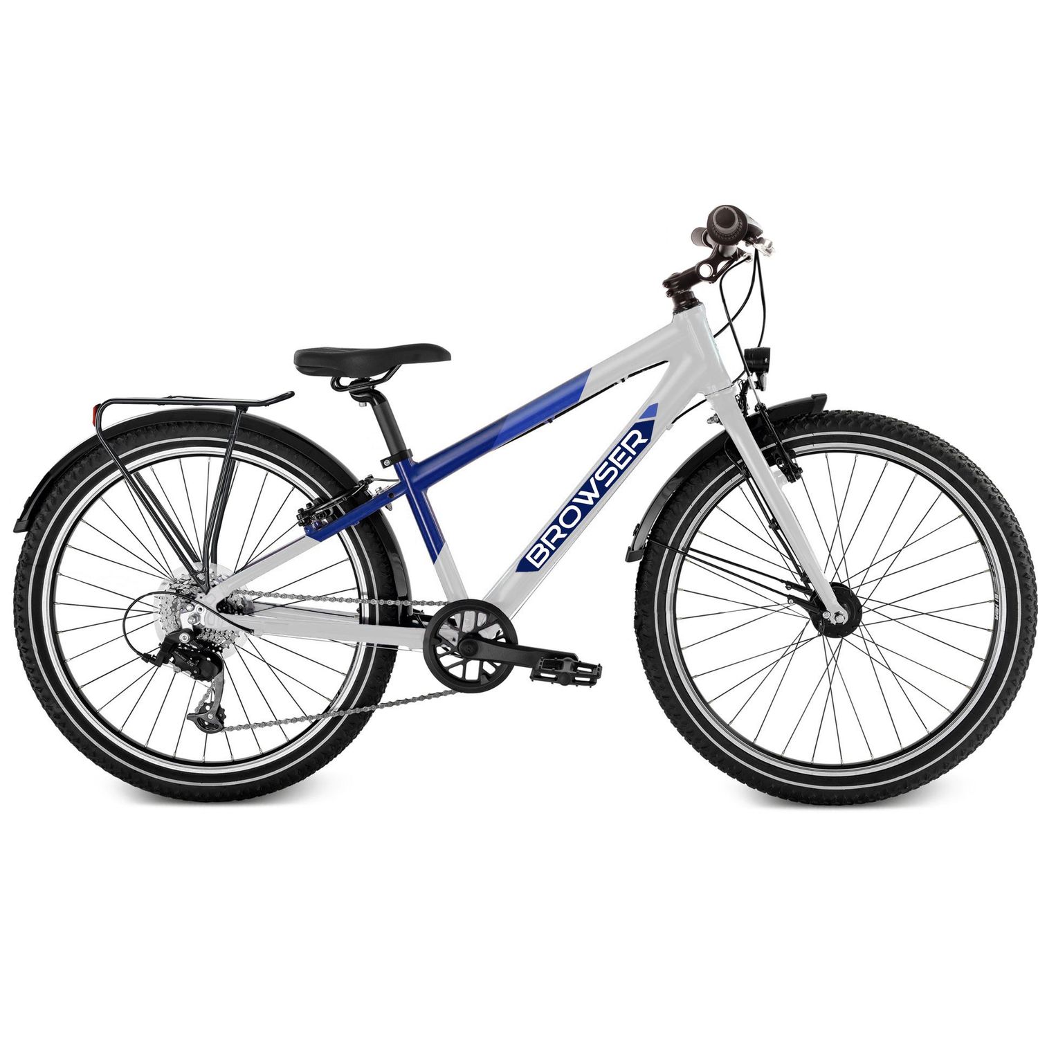 24" Junior-Bike "BROWSER", blau /weiß