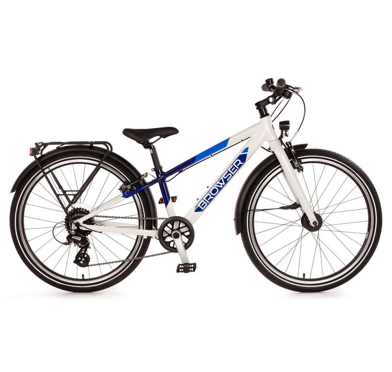 24" Juniorbike "BROWSER", blau /weiß