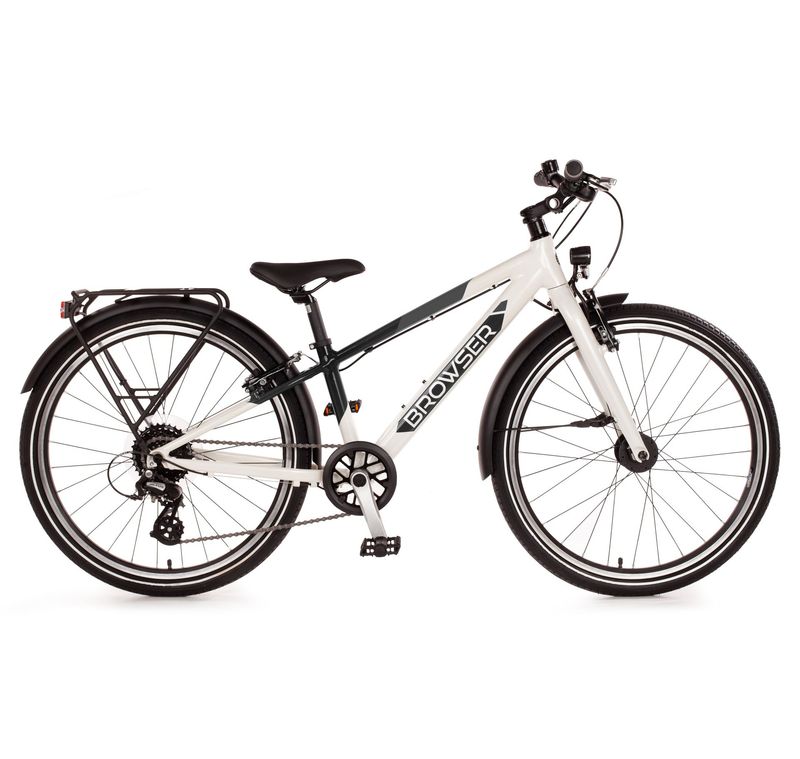 24" Juniorbike "BROWSER", schwarz /weiß