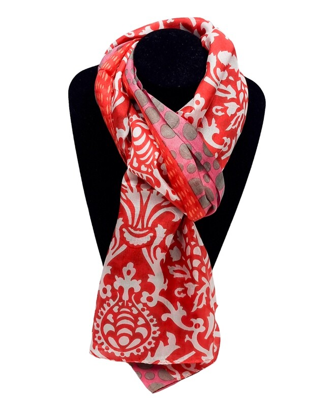 FOULAR Châle Long Rectangulaire 100% Soie naturelle de Mûrier Imprimé 175x53cm