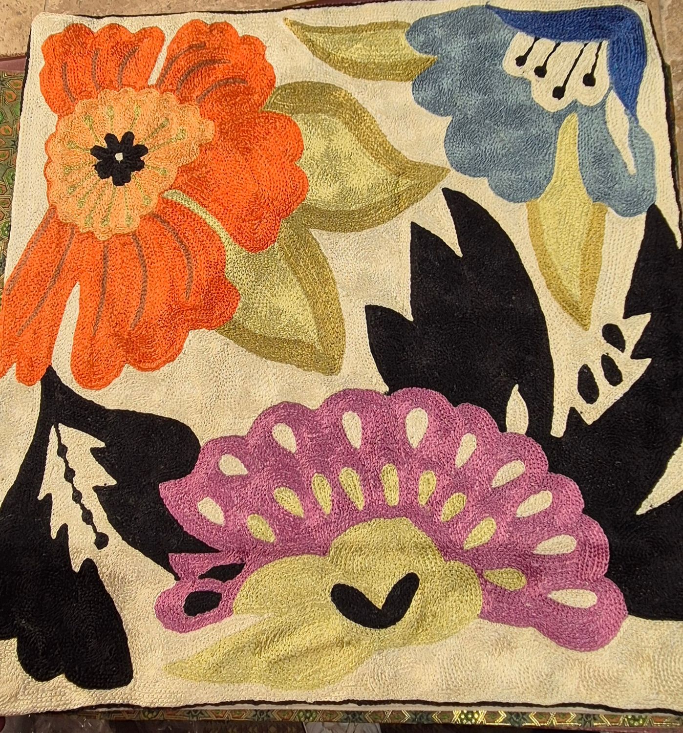 Coussin brodee