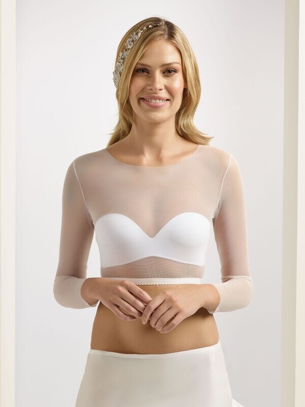 BIANCO EVENTO Bolero E220 aus Tüll BIANCO EVENTO Bolero E220 aus Tüll