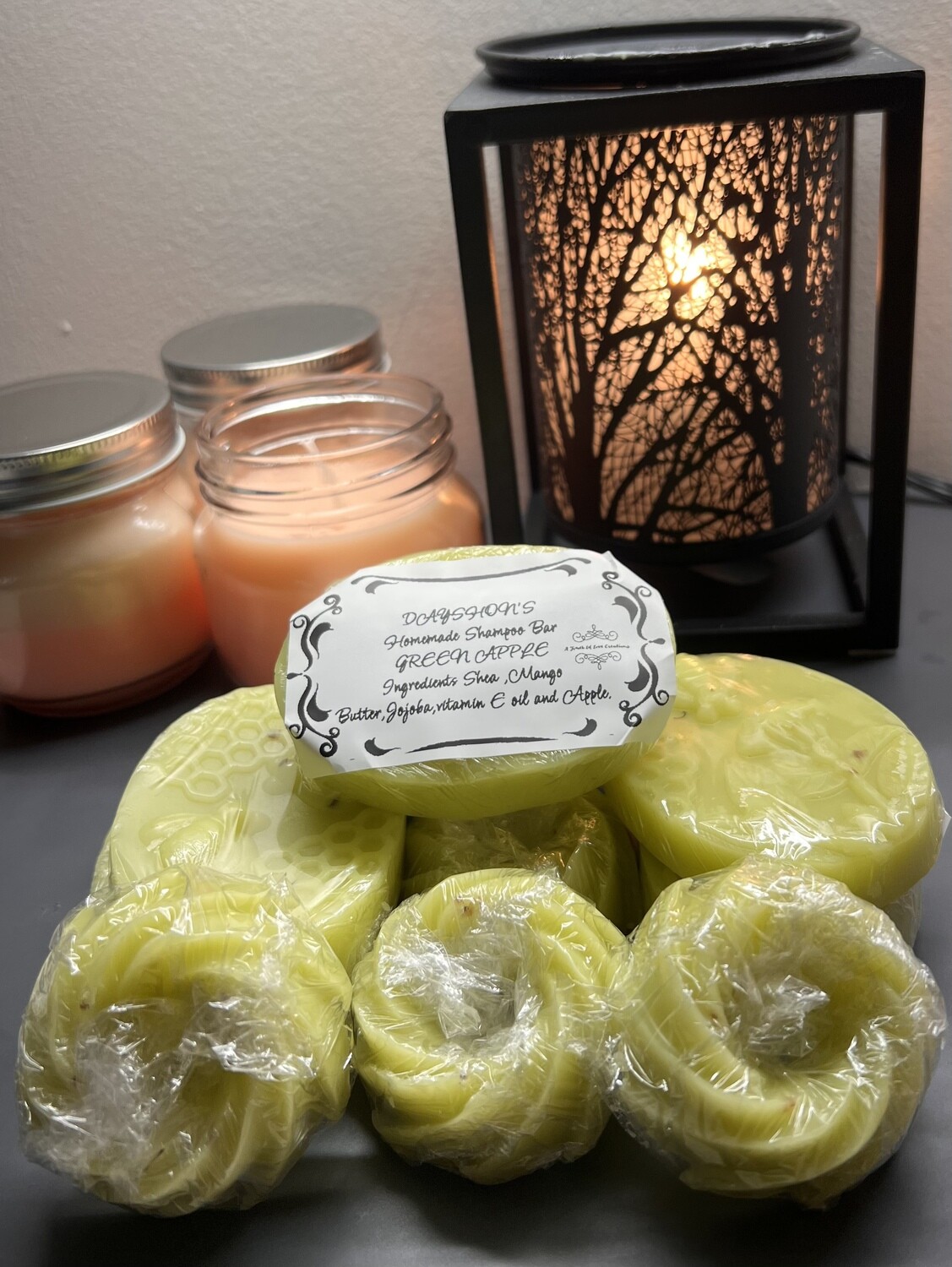 DAYSHON’S Homemade Shampoo Bars /Green Apple