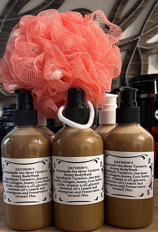 DAYSHON'S Homemde Sea moss ,Turmeric & Honey Body Wash