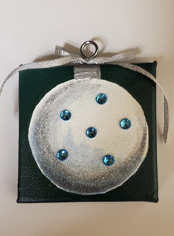 Original--Small Canvas hanging ornament