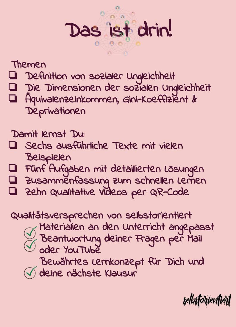 Dimensionen der sozialen Ungleichheit - Texte, Zusammenfassungen & Aufgaben