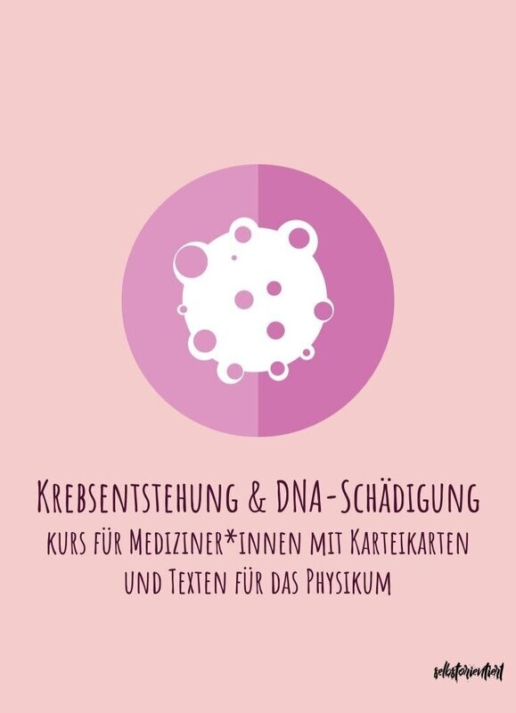 Differenzierung von Mutationen & Krebsentstehung - Kurs mit Karteikarten & Texten