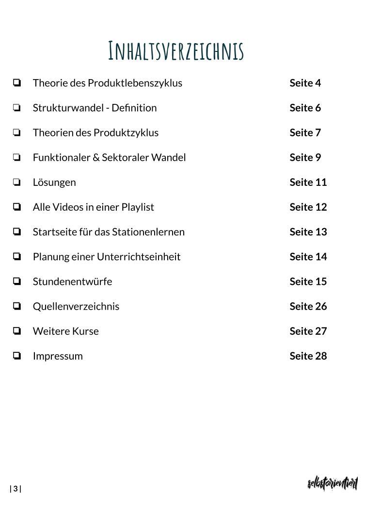 Produktlebenszyklus unterrichten - Stundenentwürfe, Arbeitsblätter & Stationenlernen