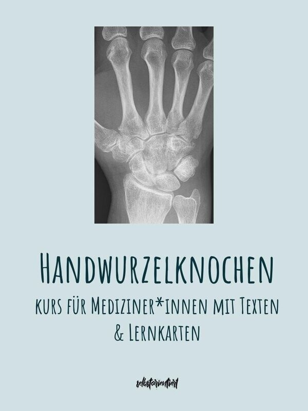 Handwurzelknochen- Text & Lernkarten