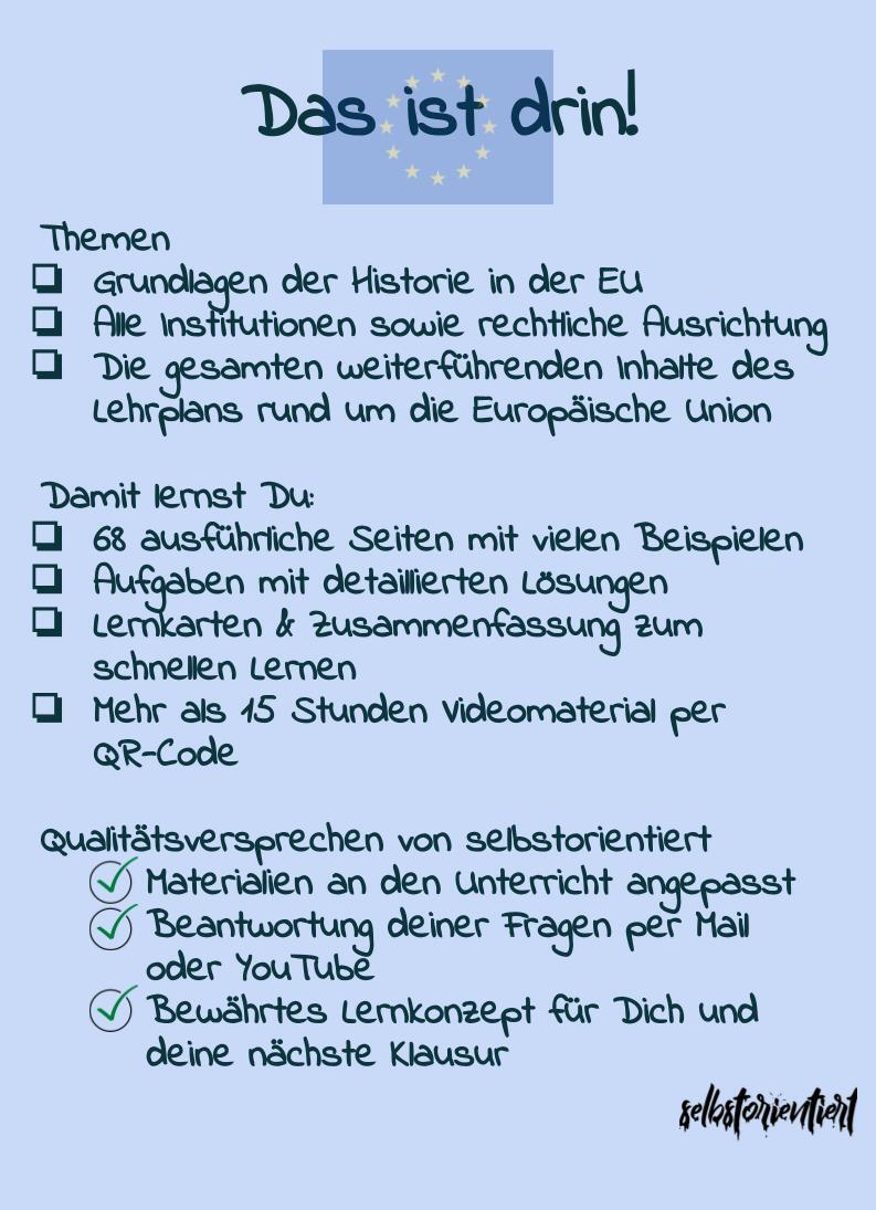 Europäische Union - Texte, Aufgaben & Zusammenfassungen