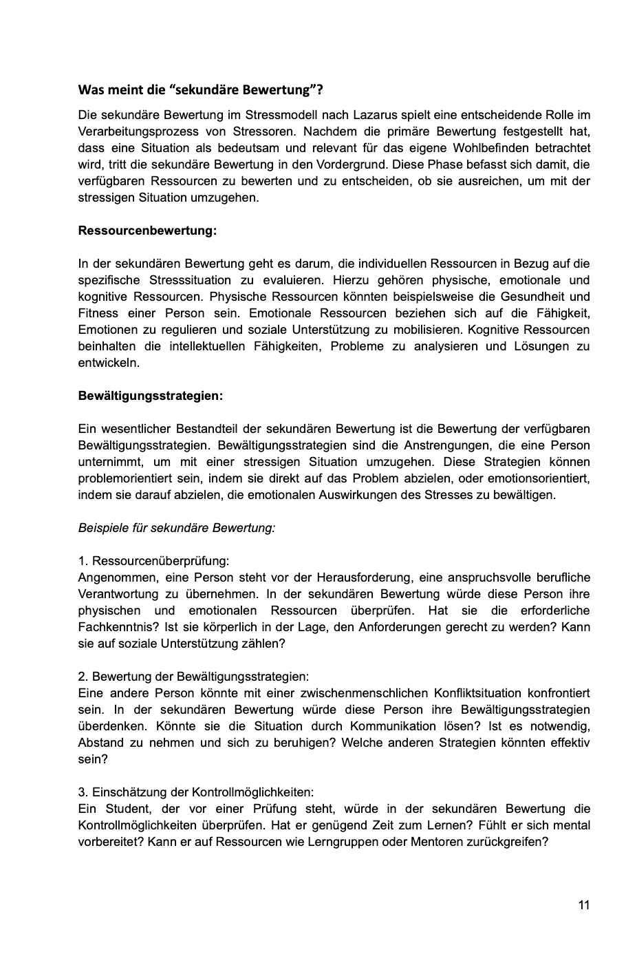 Schülerheft: Transaktionsmodell nach Lazarus