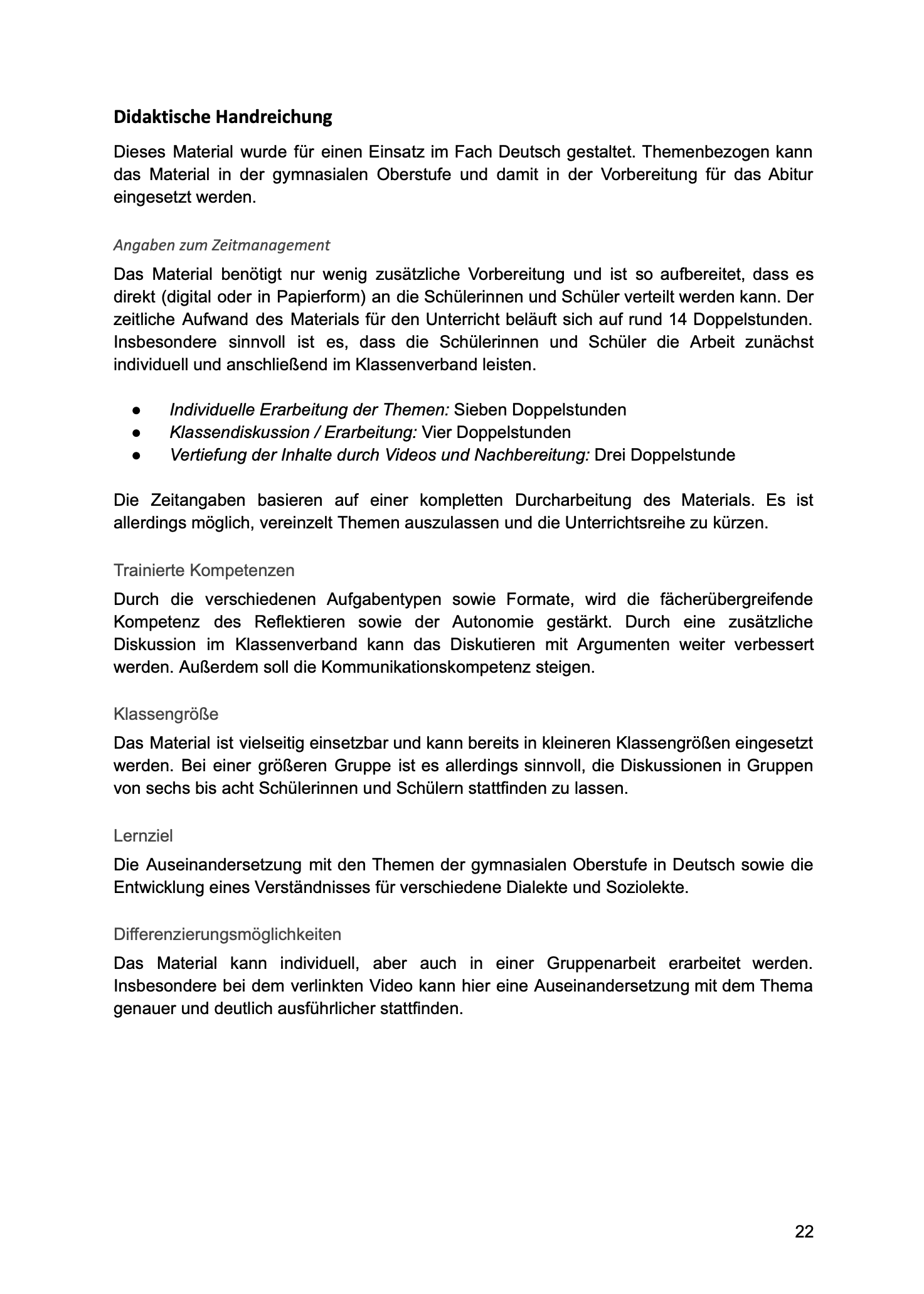 Sprachvarietäten und ihre gesellschaftliche Bedeutung (Unterrichtsmaterial Deutsch Abitur)