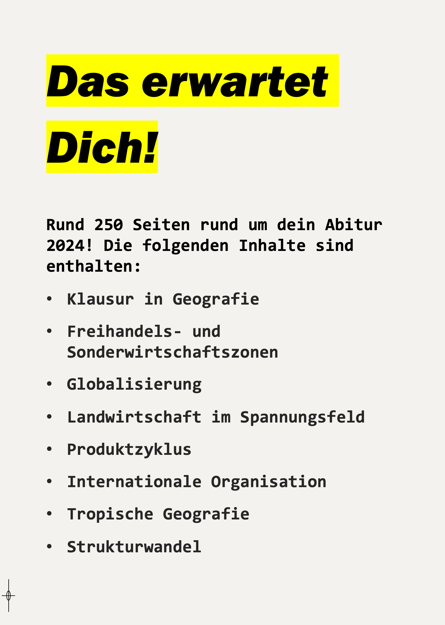 Abitur-Paket für Geographie (2024)