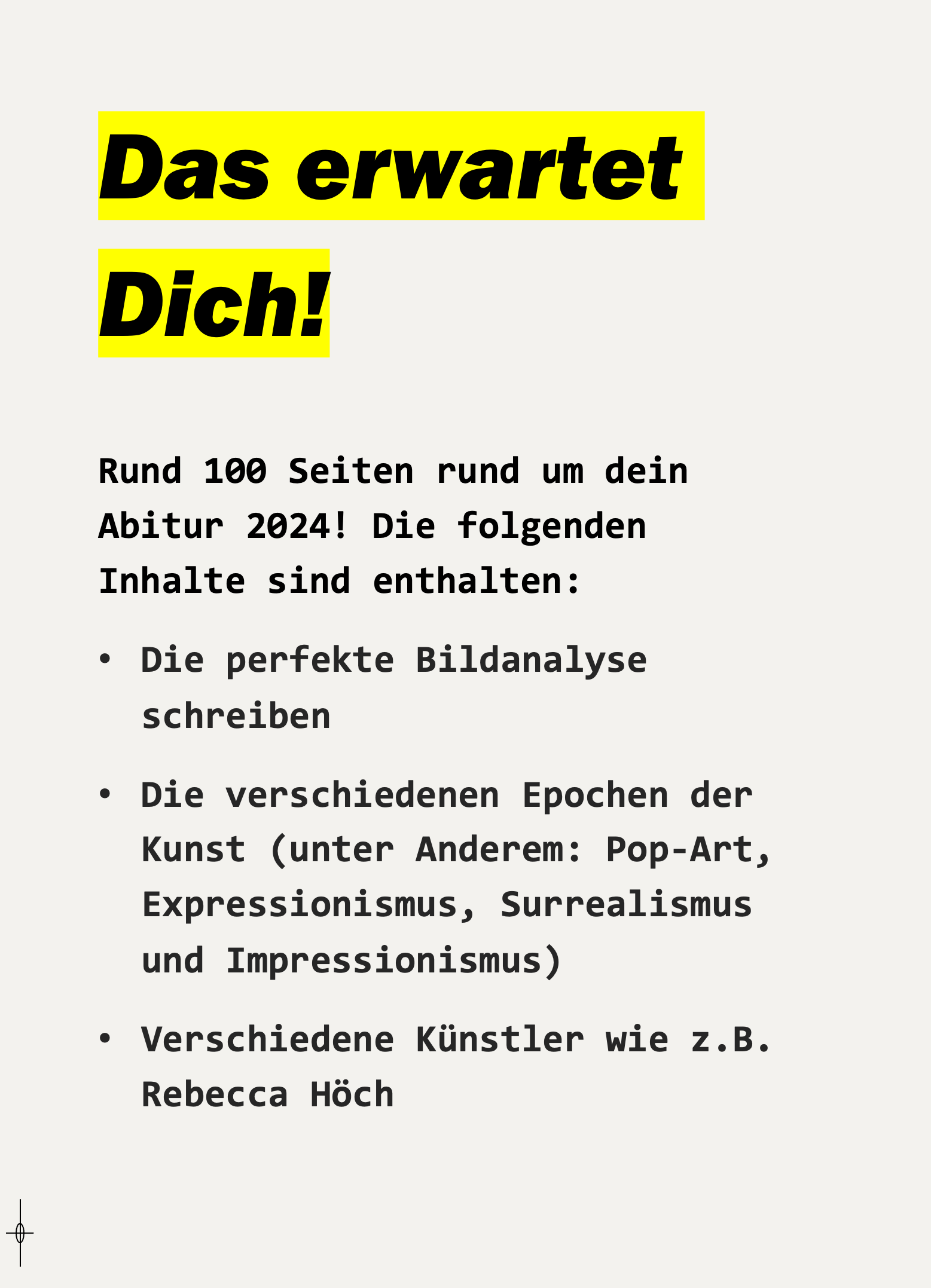 Abitur-Paket für Kunst (2024)