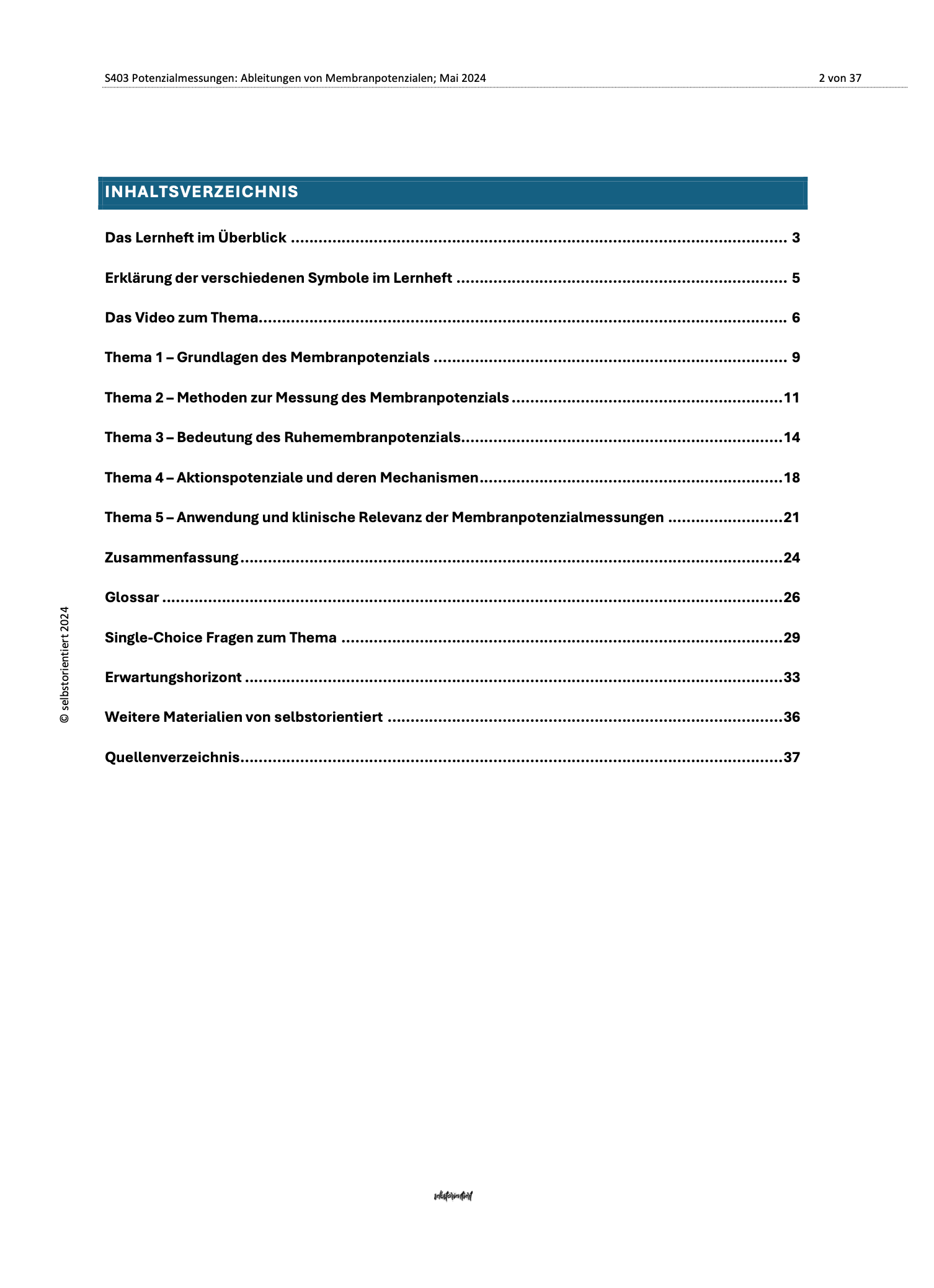 Potenzialmessungen: Membranpotential, Ruhemembranpotential und Aktionspotential im Abitur