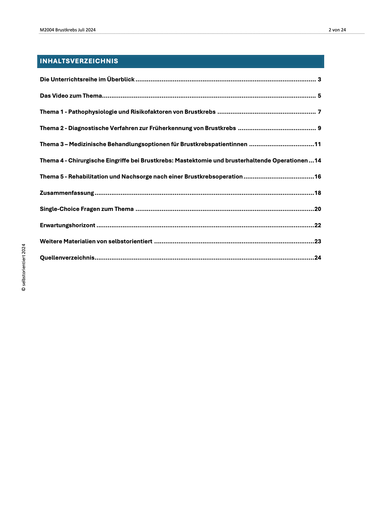 Brustkrebs: Operation & Therapiemöglichkeiten