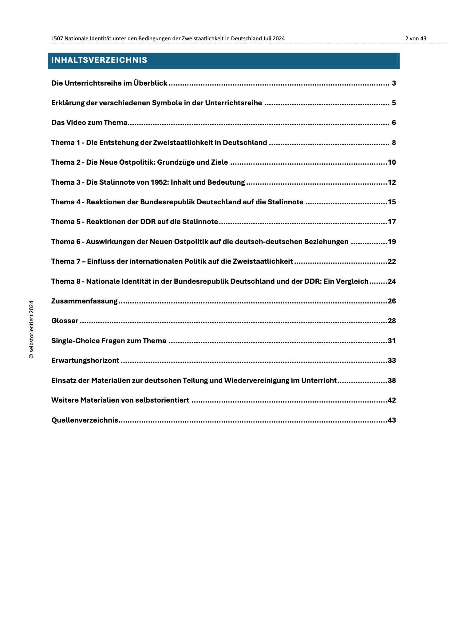 Stalinnote von 1952 | Neue Ostpolitik nach Willy Brandt - Unterrichtsmaterial