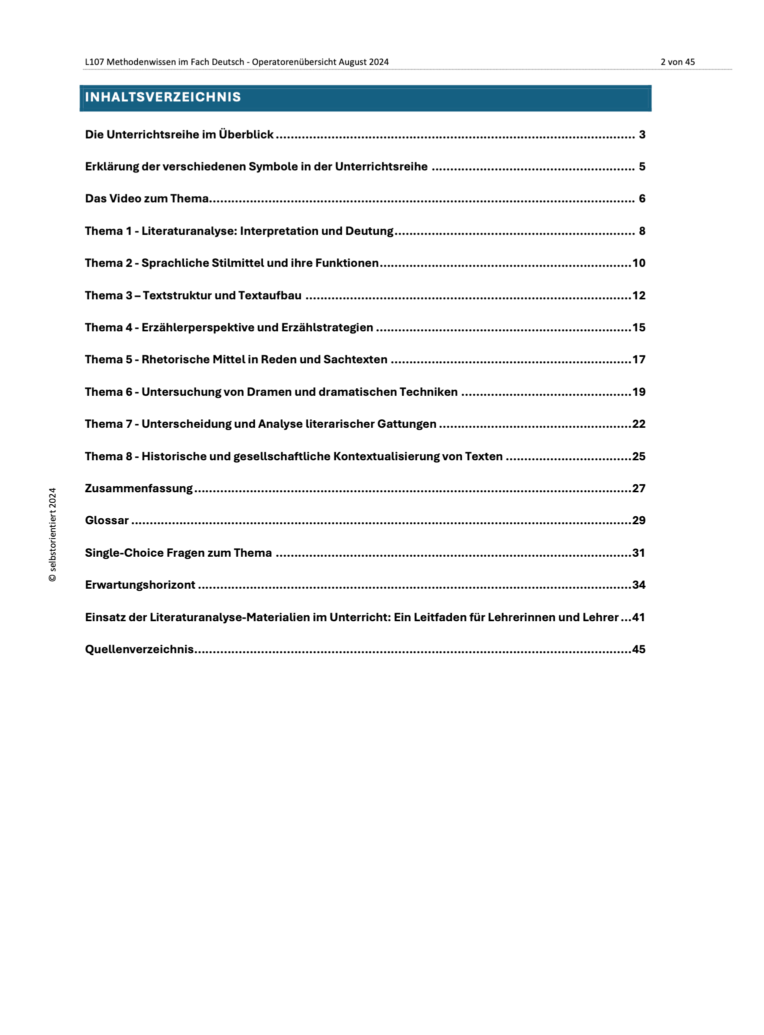 Grundlagenwissen für das Fach Deutsch in der GoST nach Lehrplan bis 2026 - Abitur