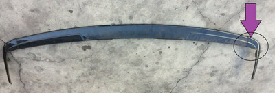 1996 1997 1998 1999 BENTLEY TURBO R FRONT bumper RIGHT PAINTED CLIP UT10024PD
