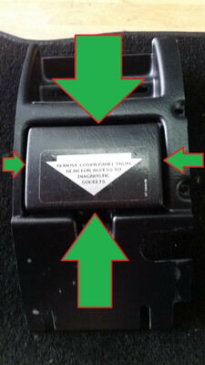 Rolls Royce Silver Spirit Spur in glove box cover for OBD II access cover UT13410PB