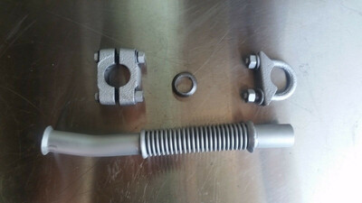 1979 Rolls Royce Silver SHADOW Exhaust cross over PIPE CLAMP COMPLETE with clamp