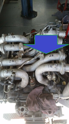 1998 Rolls Royce Silver SPUR BENTLEY TURBO R RL intake manifold PIPE TUBE B2