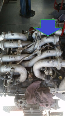 1998 Rolls Royce Silver SPUR BENTLEY TURBO R RL intake manifold PIPE TUBE B3