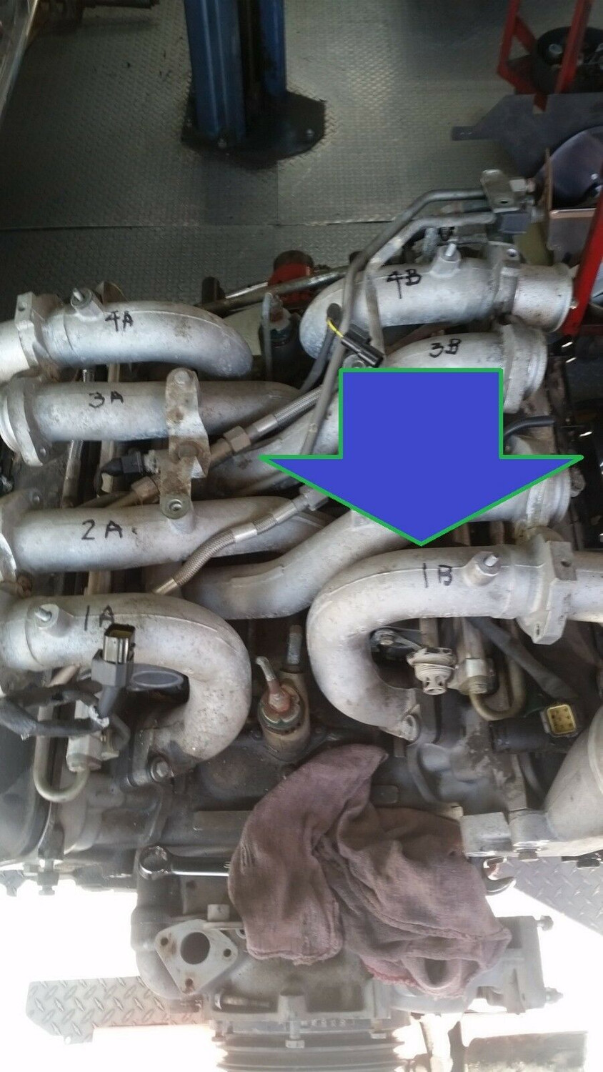 1998 Rolls Royce Silver SPUR BENTLEY TURBO R RL intake manifold PIPE TUBE B1
