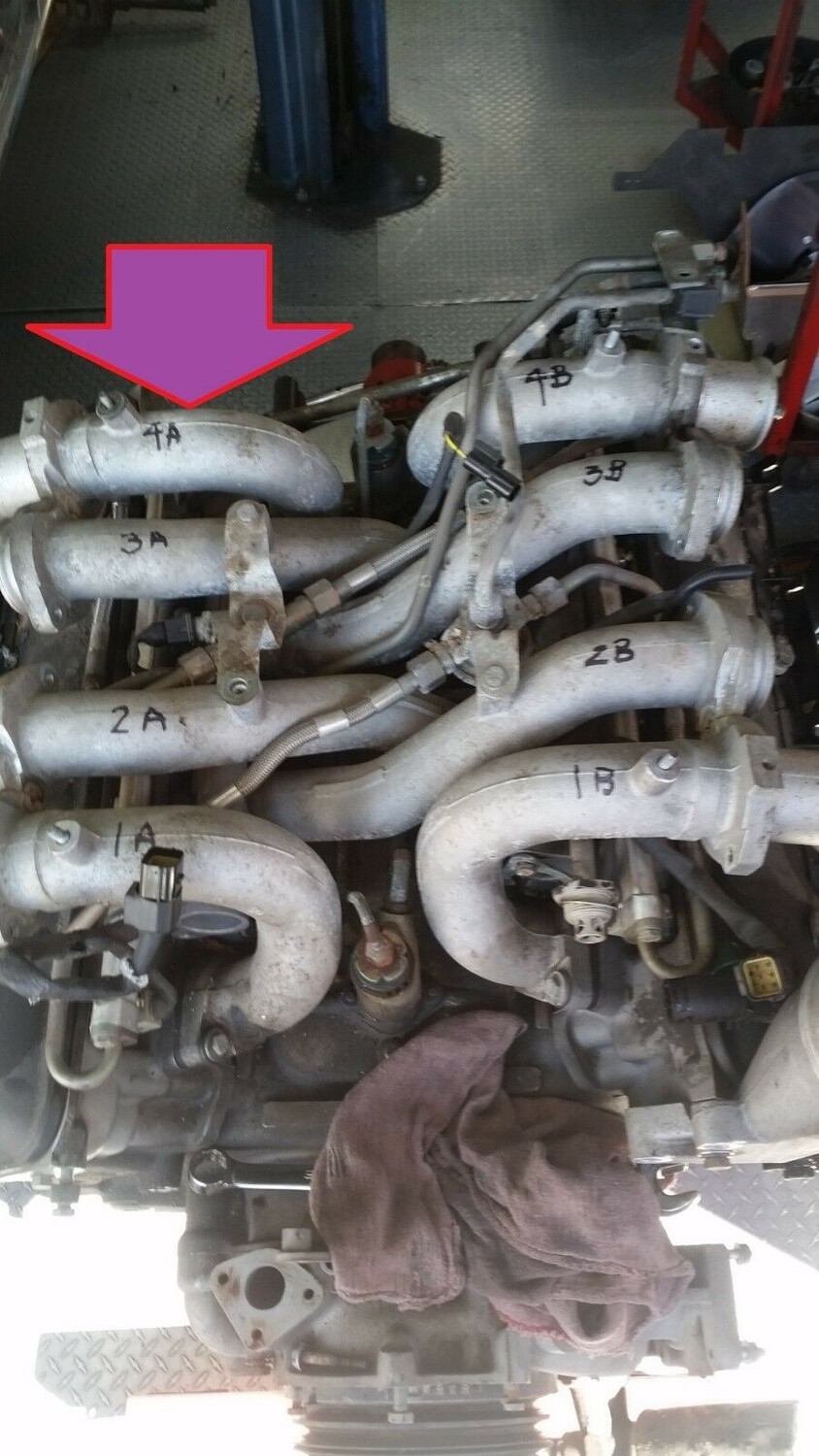 1998 Rolls Royce Silver SPUR BENTLEY TURBO R RL intake manifold PIPE TUBE A4