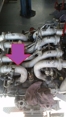 1998 Rolls Royce Silver SPUR BENTLEY TURBO R RL intake manifold PIPE TUBE A1