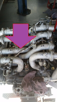 1998 Rolls Royce Silver SPUR BENTLEY TURBO R RL intake manifold PIPE TUBE A2