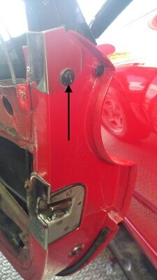 FERRARI 308 GTSi  DOOR EDGE CHROME STAINLESS FINISHER SCREW -