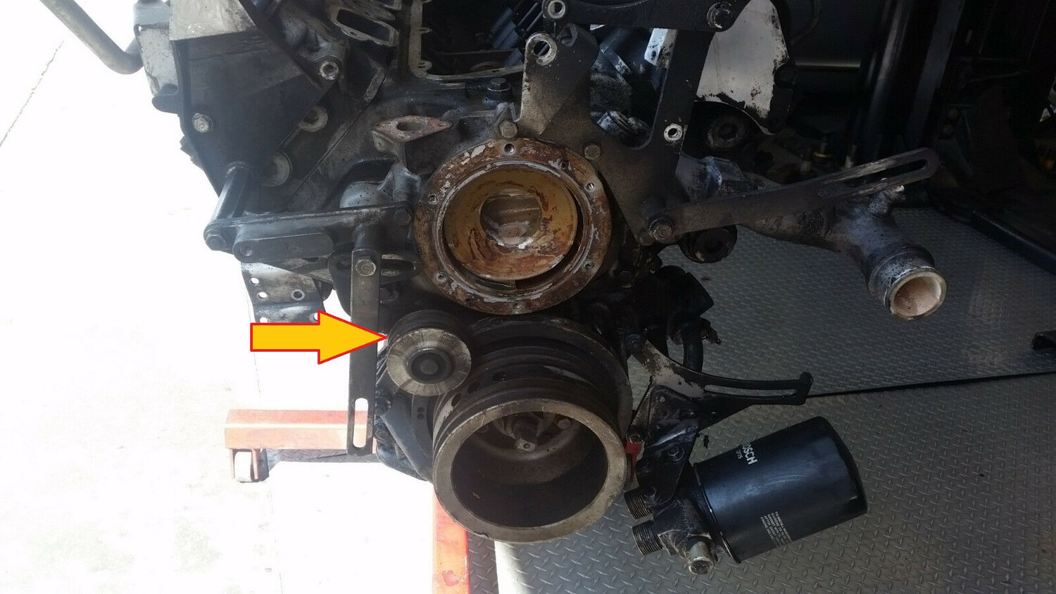 1987 Rolls Royce Silver Spur Spirit  water pump dual belt tensioner
