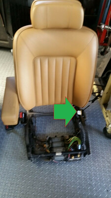 Rolls Royce Spur BENTLEY MULSANNE S seat belt left OUTER retractable and buckle