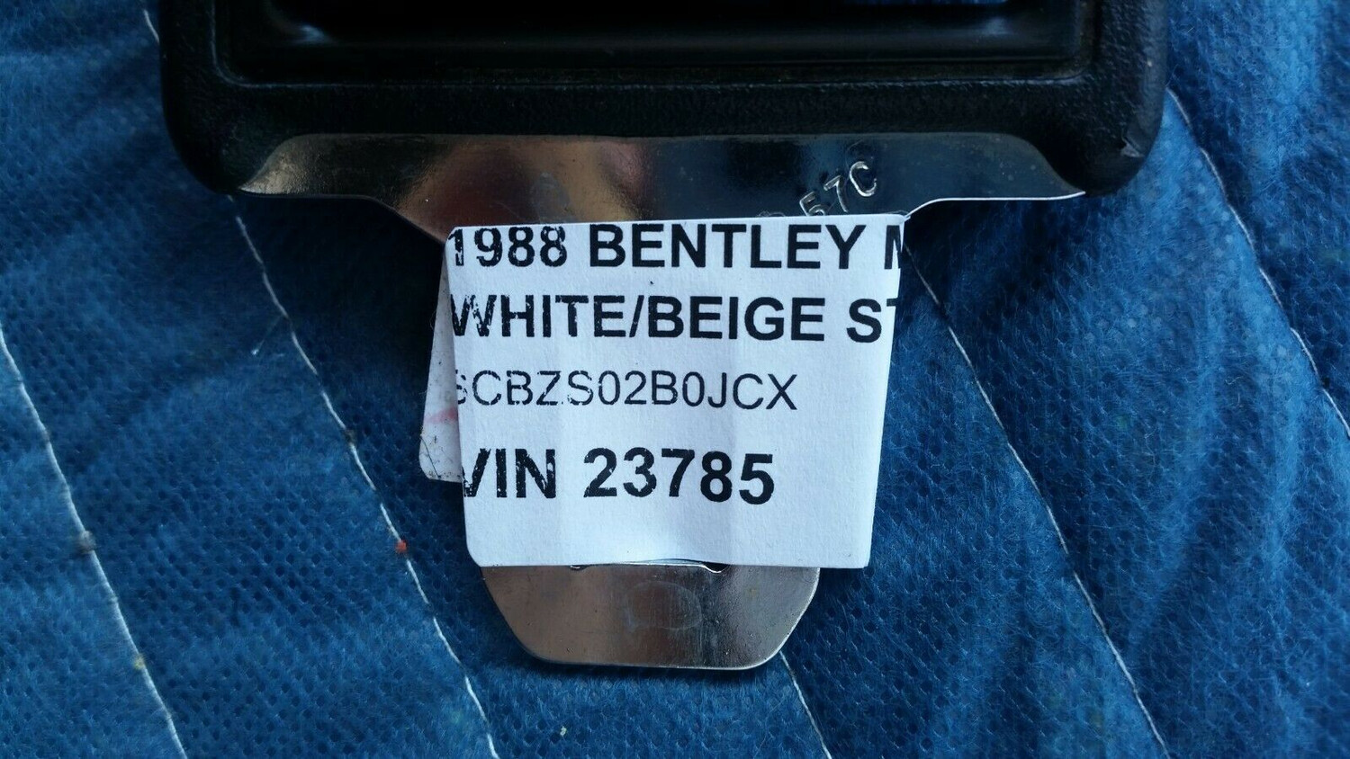Rolls Royce Spur BENTLEY MULSANNE S seat belt left OUTER retractable and buckle