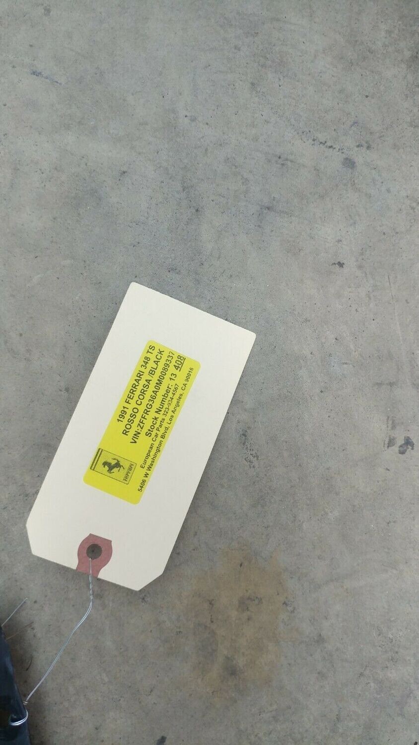 FERRARI 348 PARTS  AIR CONDITIONING CONDENSER DUCT 63250600