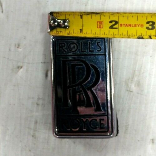 ROLLS ROYCE SILVER SHADOW I II BOOT TRUNK EMBLEM  CHROME BADGE