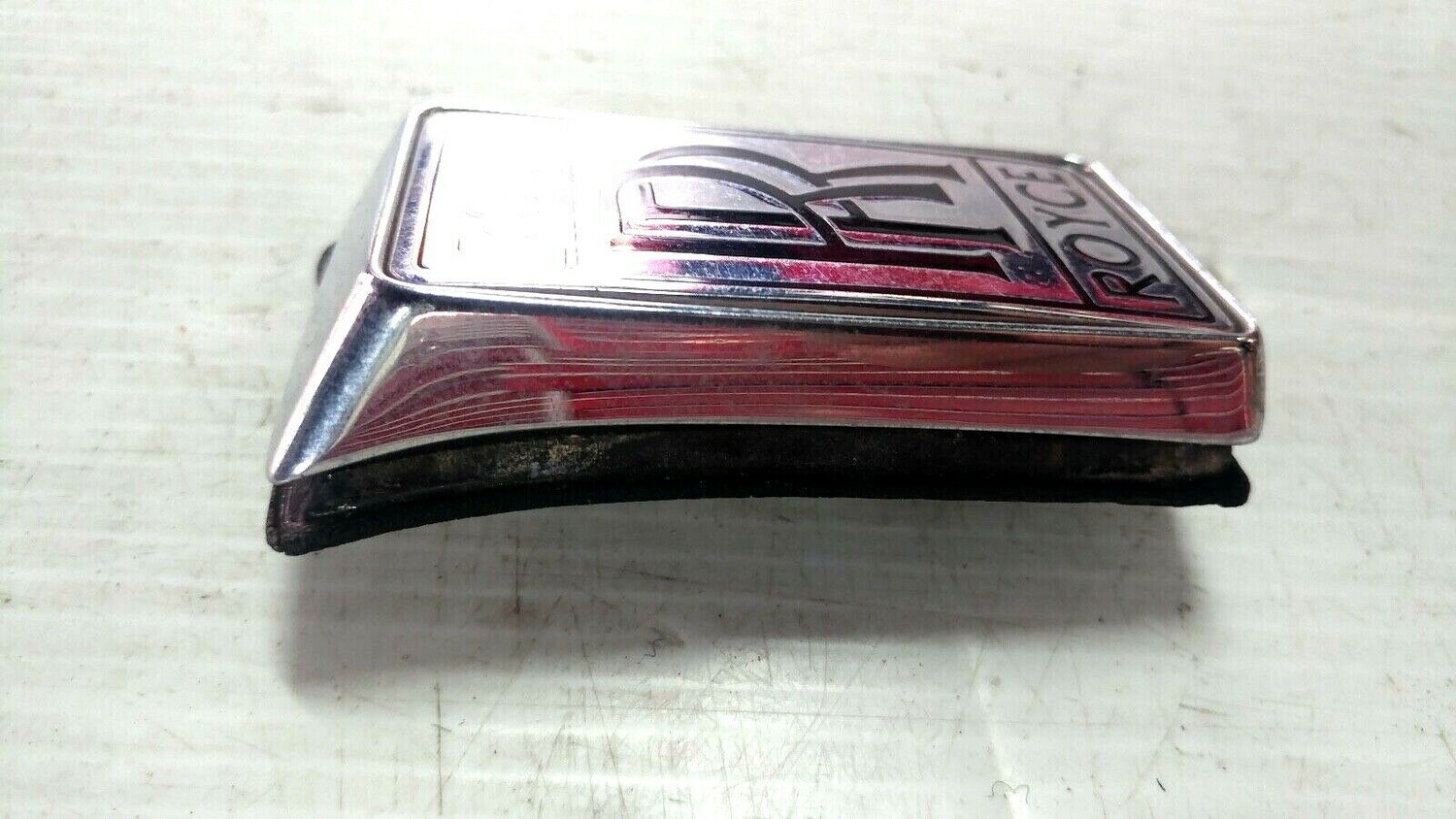 65 to 80 ROLLS ROYCE SILVER SHADOW BOOT TRUNK EMBLEM  CHROME BADGE