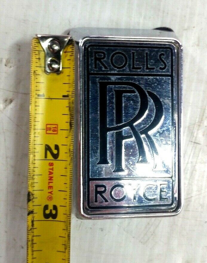 ROLLS ROYCE SILVER SHADOW I II BOOT TRUNK EMBLEM  CHROME BADGE