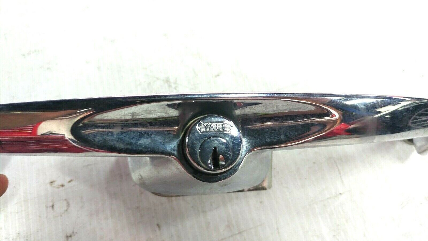 65 to 80 ROLLS ROYCE SILVER SHADOW BOOT  TRUNK PULL HANDLE CHROME WITH TUMBLER