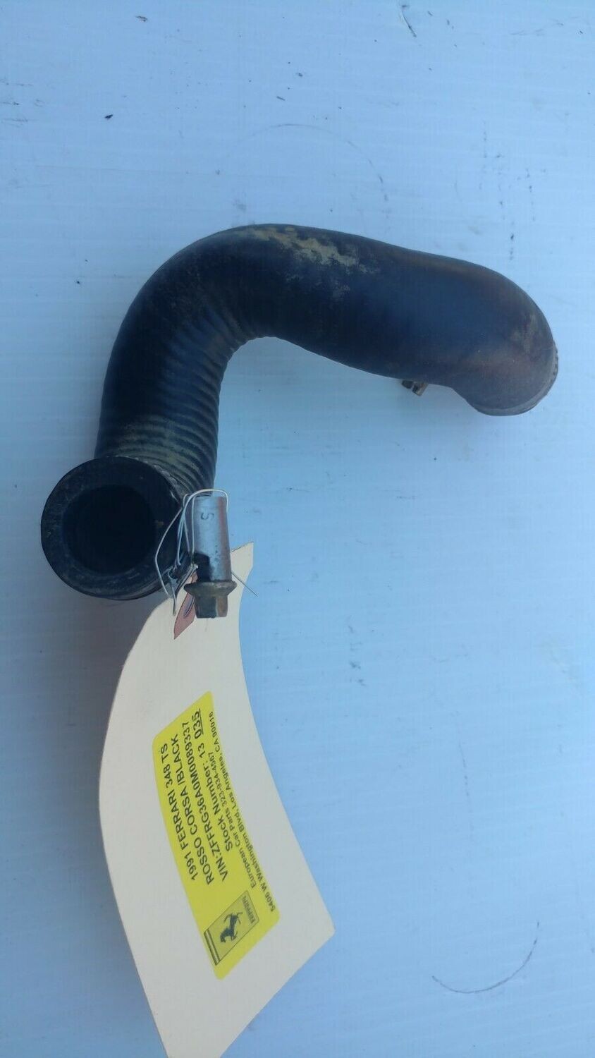 FERRARI 348 PARTS    AIR SPEED REGULATOR RIGHT HOSE VALVE TO BOOT 143202