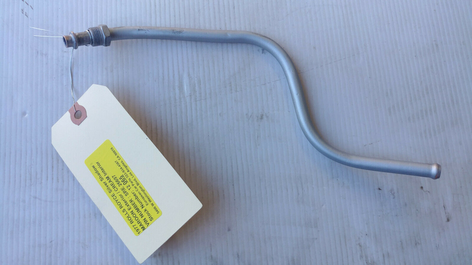 1980 to 1998 Rolls Royce Silver Spirit brake pump rear  feed pipe UR16031-