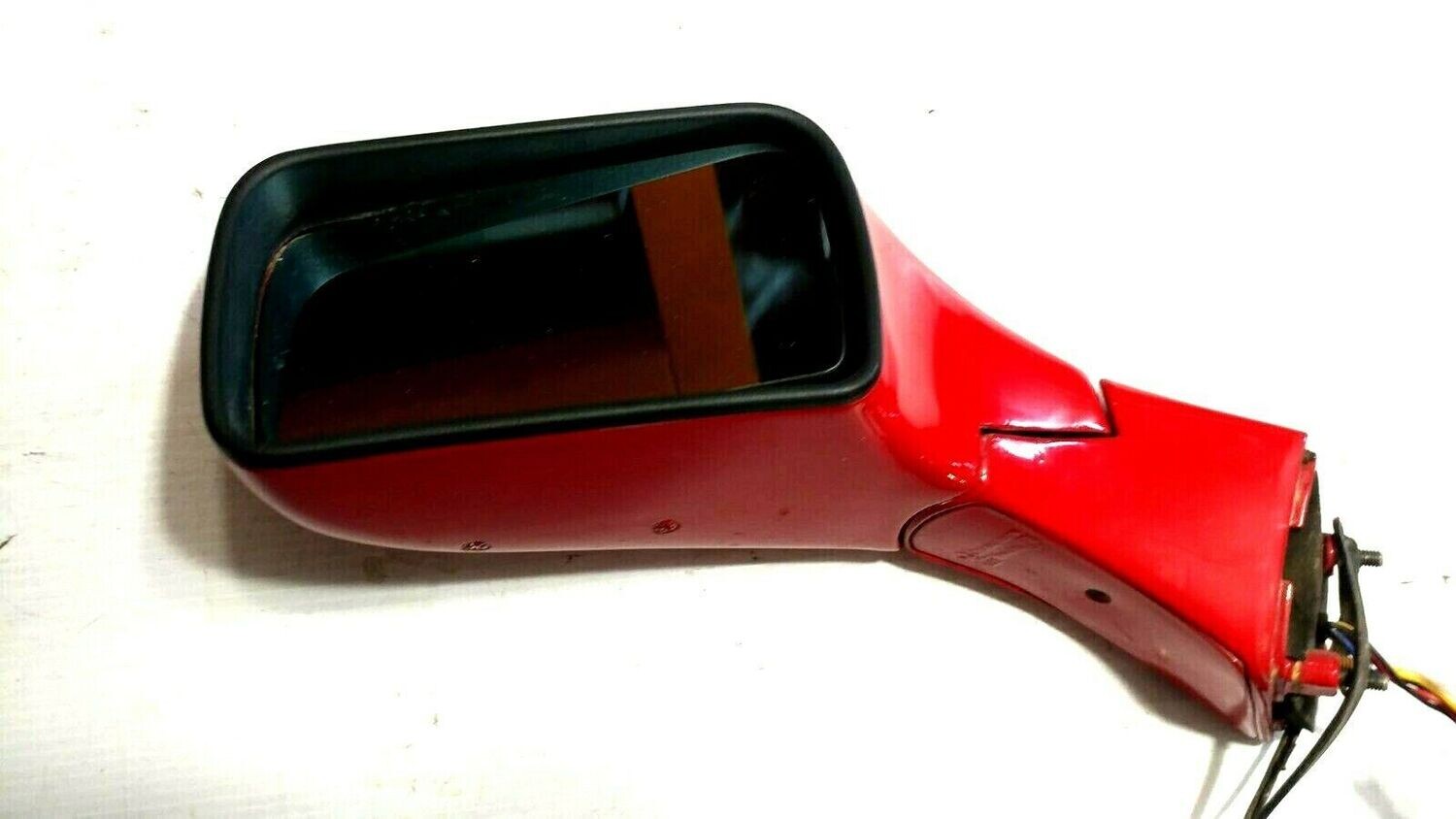 FERRARI 348 PARTS LEFT REAR VIEW DOOR MIRROR RED  62189010