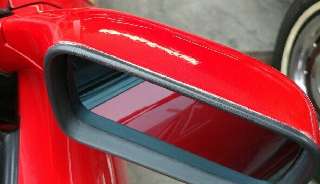 FERRARI 348 PARTS RIGHT REAR VIEW DOOR MIRROR RED  62830910