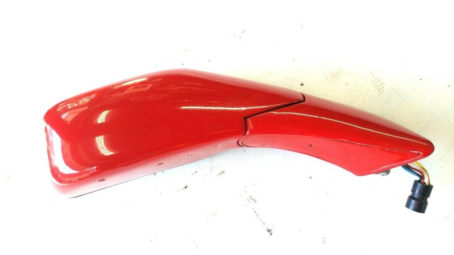 FERRARI 348 PARTS RIGHT REAR VIEW DOOR MIRROR RED  62830910