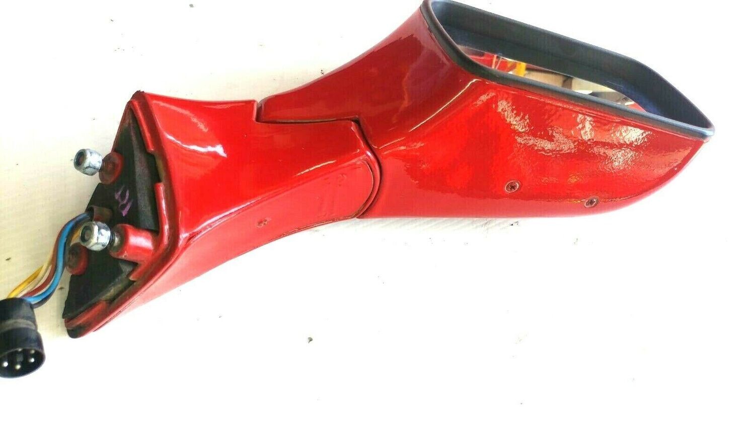 FERRARI 348 PARTS RIGHT REAR VIEW DOOR MIRROR RED  62830910