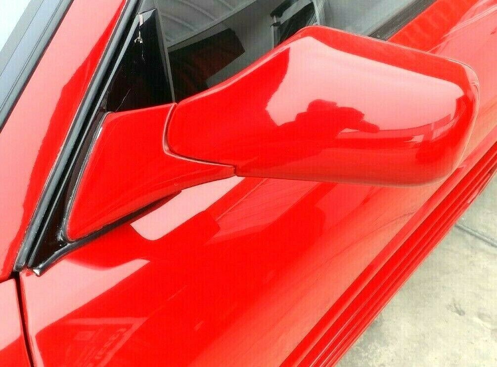 FERRARI 348 PARTS LEFT REAR VIEW DOOR MIRROR RED  62189010