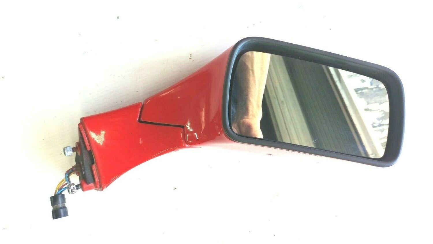 FERRARI 348 PARTS RIGHT REAR VIEW DOOR MIRROR RED  62830910