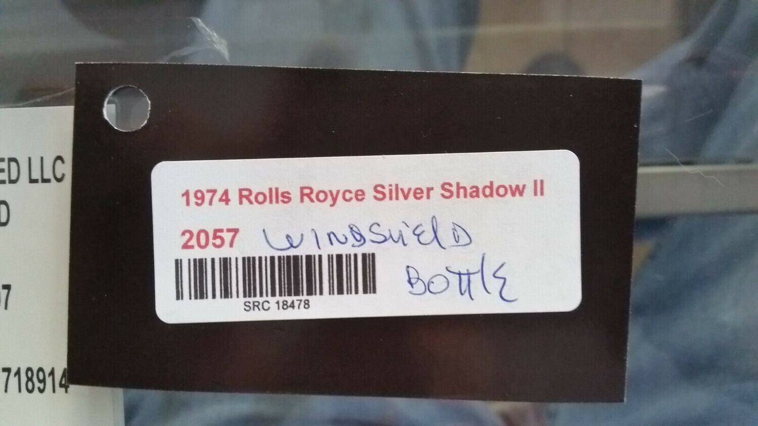 65 - 80 ROLLS ROYCE SILVER SHADOW WINDSHIELD WASHER TANK
